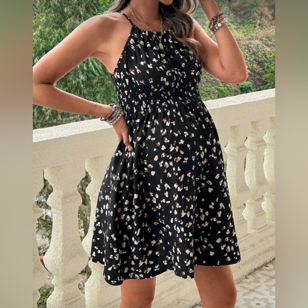 Elegant Spaghetti Strap Maternity Dress